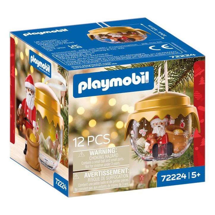 PLAYMOBIL 72224 Boule de Noël : Pere Nöel