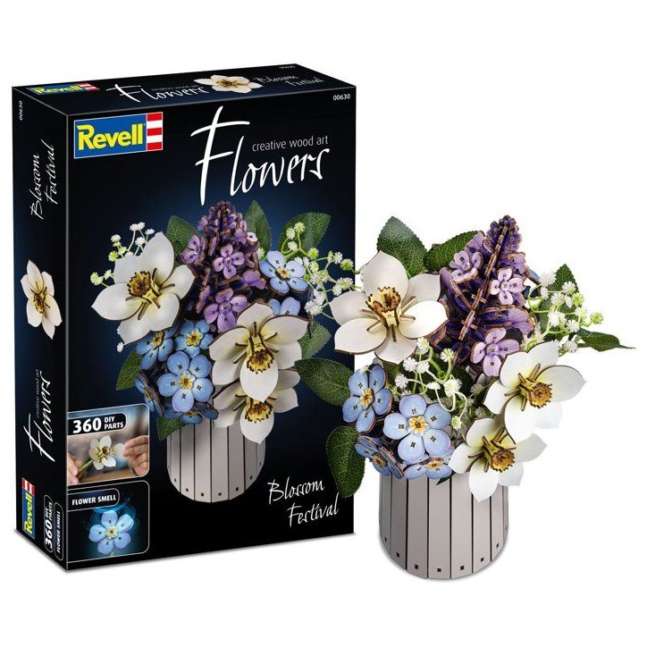 Puzzle 3D en bois - REVELL - Tiny Adventures - Festival Fleuri - Fleurs - Avec Senteur Puzzle 3D en bois - REVELL - Tiny Adventures - Festival Fleuri - Fleurs - Avec Senteur