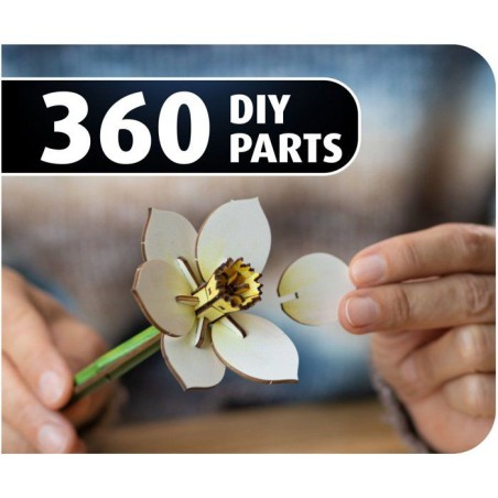 Puzzle 3D en bois - REVELL - Tiny Adventures - Festival Fleuri - Fleurs - Avec Senteur