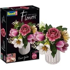 Puzzle 3D en bois - REVELL - Tiny Adventures - Fleurs du Jardin - Fleu