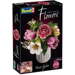 Puzzle 3D en bois - REVELL - Tiny Adventures - Fleurs du Jardin - Fleu