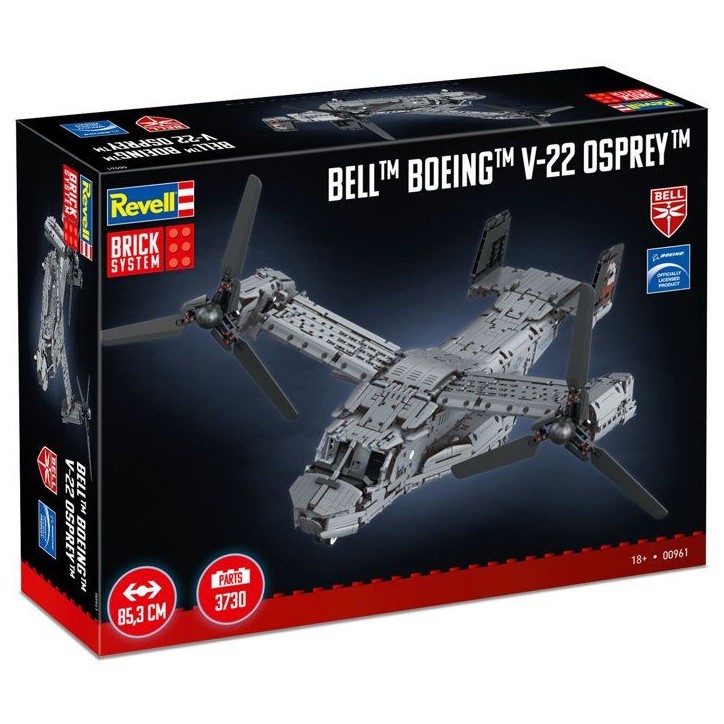 Avion a construire - REVELL - Brick System - Bell Boeing V-22 Osprey - 85 cm - 3730 briques Avion a construire - REVELL - Brick System - Bell Boeing V-22 Osprey - 85 cm - 3730 briques