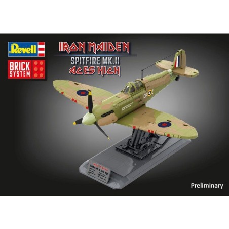 Avion a construire - REVELL - Brick System - Iron Maiden Spitfire MK.I
