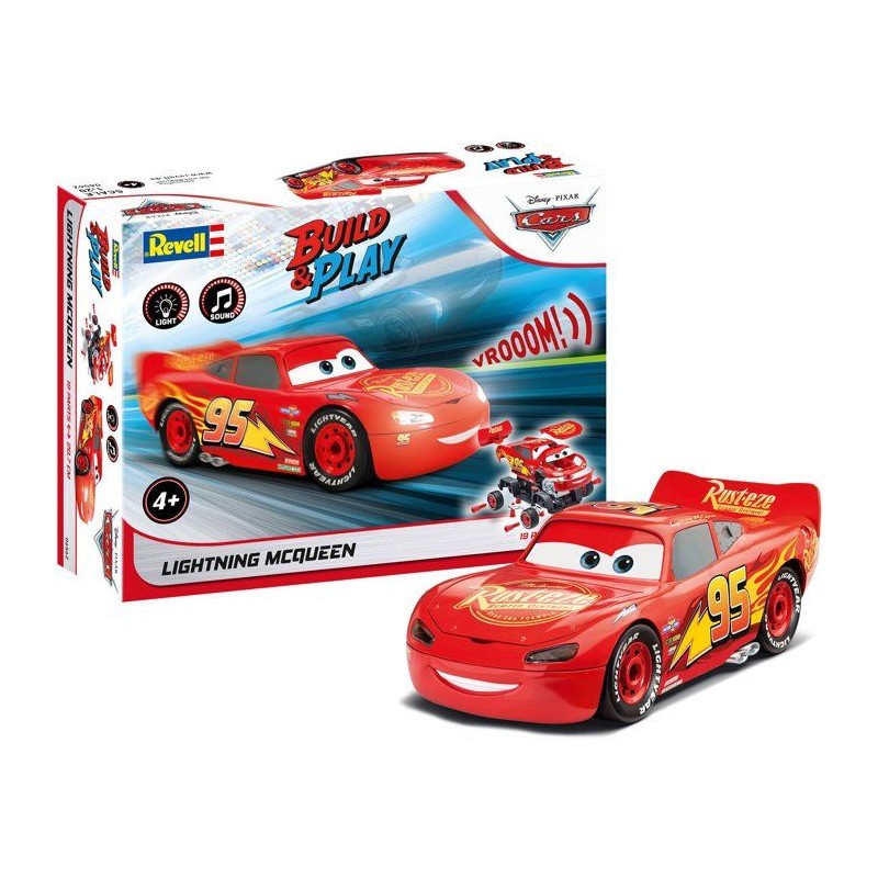 Voiture a construire - REVELL - Build & Play - CARS - Flash Mc Queen -