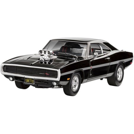 Maquette de voiture - REVELL - Model Set - Fast & Furious - Dodge Charger de Dominic - Avec colle, peintures et accessoires