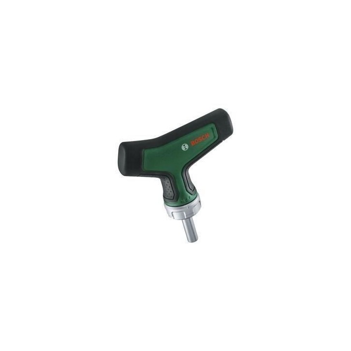 Bosch Tournevis a cliquet a embout et poignée en T (36 dents porte-embout magn 1/4 poignée Softgrip) Bosch Tournevis a cliquet a embout et poignée en T (36 dents porte-embout magn 1/4 poignée Softgrip)