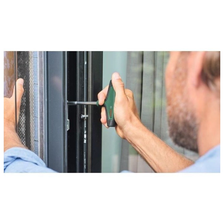 Bosch Tournevis a embout poignée en T (couple max. 46 Nm manche long 100 mm poignée T Softgrip ergo.)