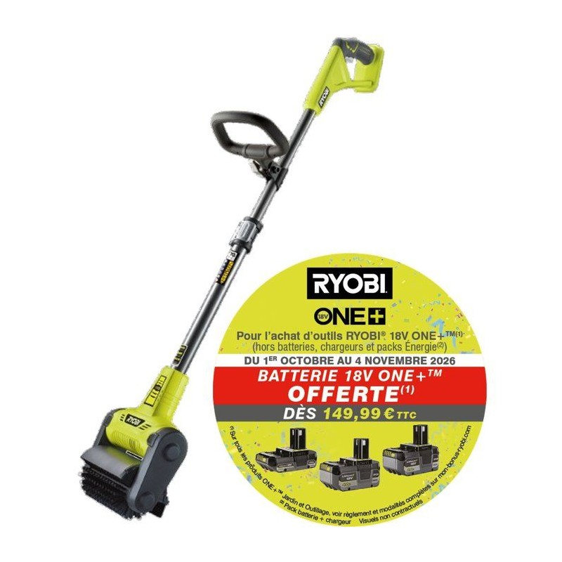Nettoyeur de sols - RYOBI - RY18PCB-0 - 18V - Sans batterie ni chargeu