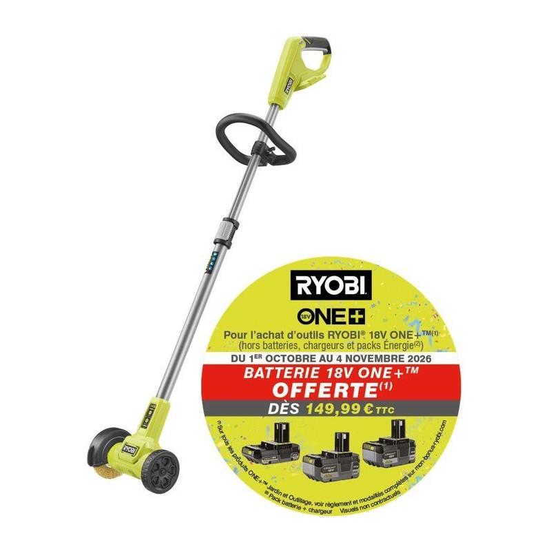 Nettoyeur de joints - RYOBI - RY18PCC-0 - 18V - Sans batterie ni charg