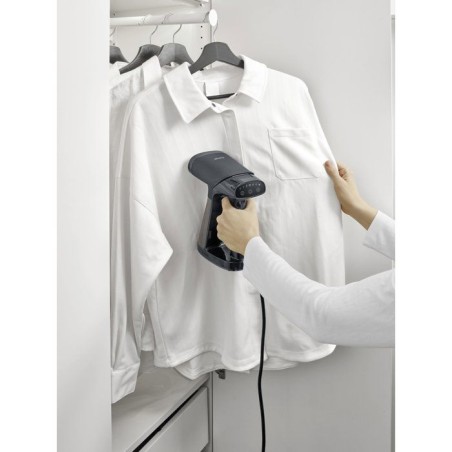 Défroisseur vapeur a aspiration - SEVERIN - Semelle céramique - débit vapeur 22 g/min - défroisseur a main - 1550W - Noir -