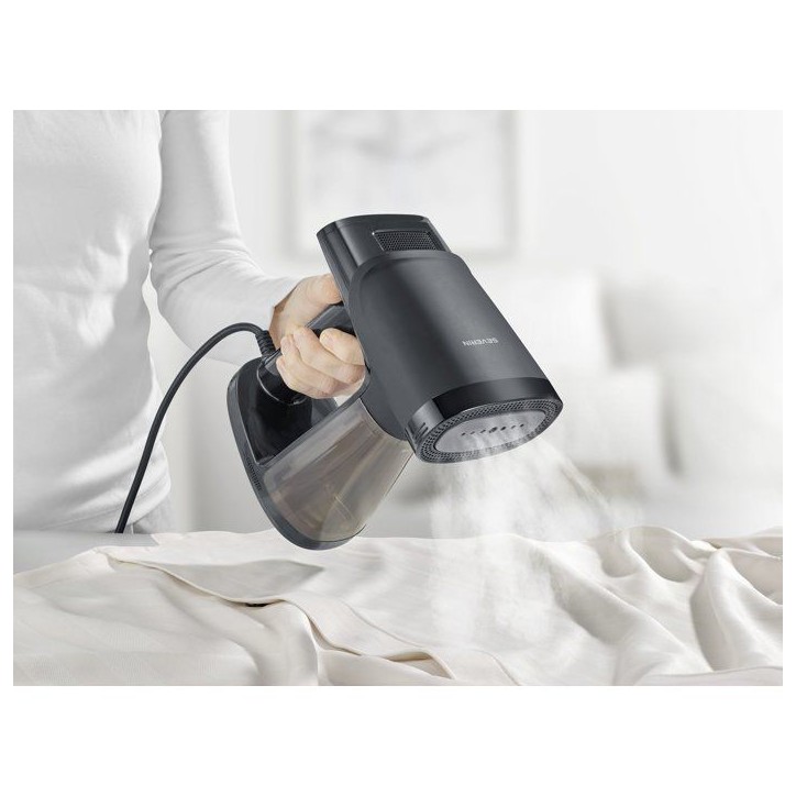 Défroisseur vapeur a aspiration - SEVERIN - Semelle céramique - débit vapeur 22 g/min - défroisseur a main - 1550W - Noir - Défroisseur vapeur a aspiration - SEVERIN - Semelle céramique - débit vapeur 22 g/min - défroisseur a main - 1550W - Noir -
