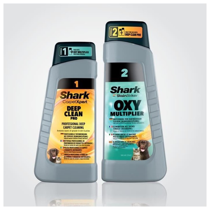 Liquides nettoyants pour aspirateur détacheur PX200EUT - SHARK - Solution double activation