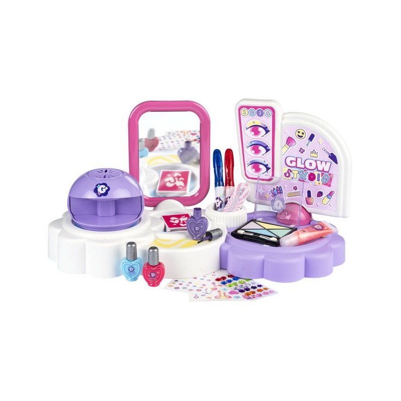 Smoby - Glam Me Up 3 en 1 Glow Station - Studio Beauté Enfant - Manuc