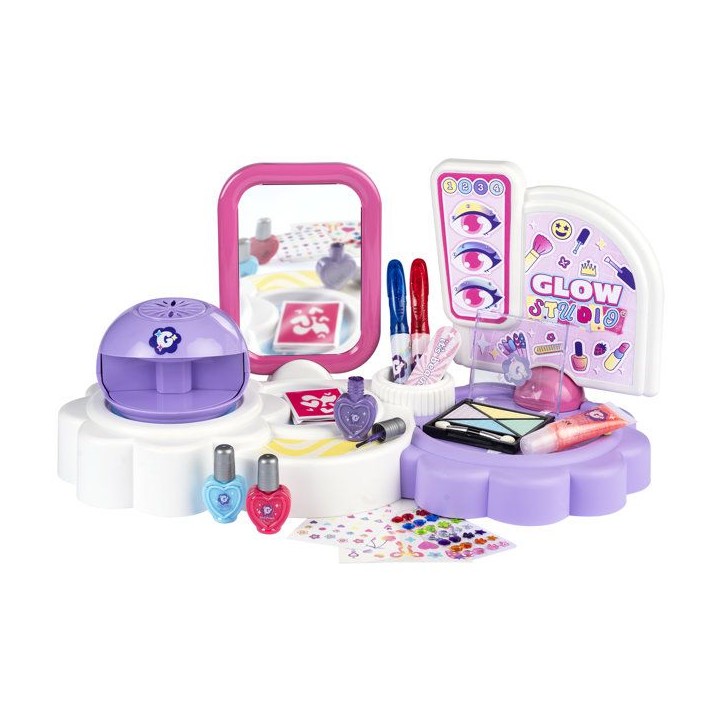 Smoby - Glam Me Up 3 en 1 Glow Station - Studio Beauté Enfant - Manucure, Maquillage et Tatouages - Plus de 20 Accessoires - 6 Smoby - Glam Me Up 3 en 1 Glow Station - Studio Beauté Enfant - Manucure, Maquillage et Tatouages - Plus de 20 Accessoires - 6
