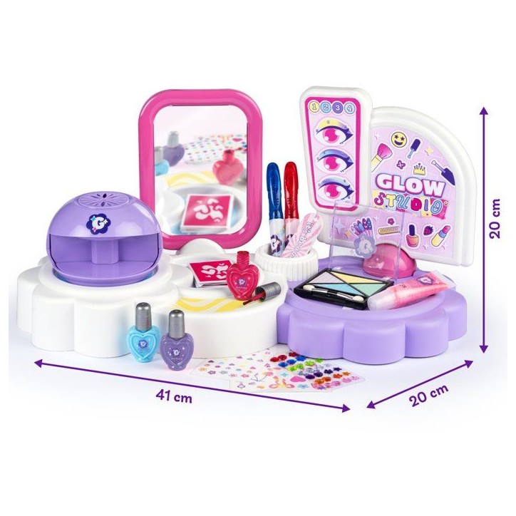 Smoby - Glam Me Up 3 en 1 Glow Station - Studio Beauté Enfant - Manucure, Maquillage et Tatouages - Plus de 20 Accessoires - 6 Smoby - Glam Me Up 3 en 1 Glow Station - Studio Beauté Enfant - Manucure, Maquillage et Tatouages - Plus de 20 Accessoires - 6