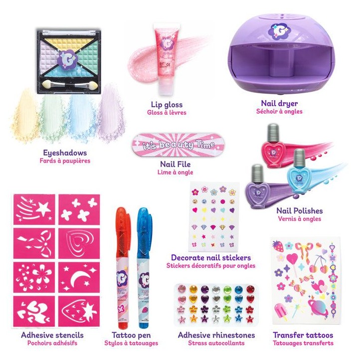 Smoby - Glam Me Up 3 en 1 Glow Station - Studio Beauté Enfant - Manucure, Maquillage et Tatouages - Plus de 20 Accessoires - 6 Smoby - Glam Me Up 3 en 1 Glow Station - Studio Beauté Enfant - Manucure, Maquillage et Tatouages - Plus de 20 Accessoires - 6