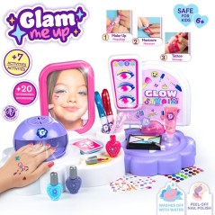 Smoby - Glam Me Up 3 en 1 Glow Station - Studio Beauté Enfant - Manuc