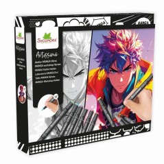 Coffret manga créatif - SYCOMORE - Layout Héros - 10 tableaux - Marq