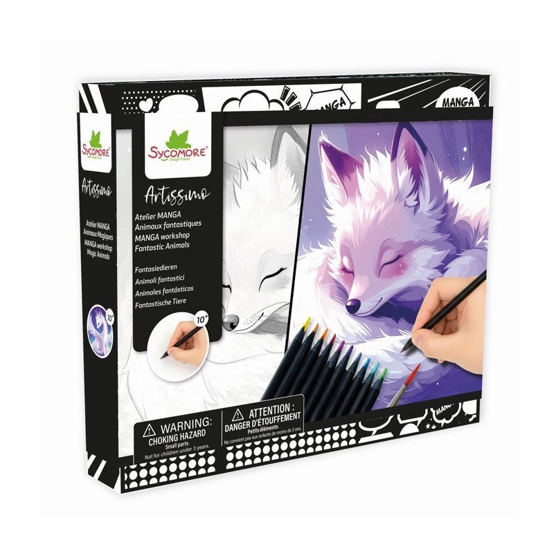 Coffret manga créatif - SYCOMORE - Layout Animaux Fantastiques - 10 t