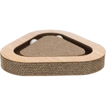 Griffoir carton avec balles - TRIXIE - 36 x 5 x 36 cm / Gris