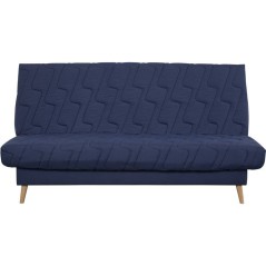 Banquette-lit clic-clac 2 places VOLTA - Tissu marine - Couchage 120 x
