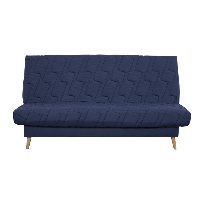 Banquette-lit clic-clac 2 places VOLTA - Tissu marine - Couchage 120 x