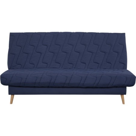 Banquette-lit clic-clac 2 places VOLTA - Tissu marine - Couchage 120 x