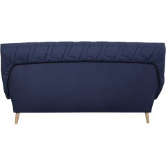 Banquette-lit clic-clac 2 places VOLTA - Tissu marine - Couchage 120 x