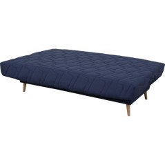 Banquette-lit clic-clac 2 places VOLTA - Tissu marine - Couchage 120 x