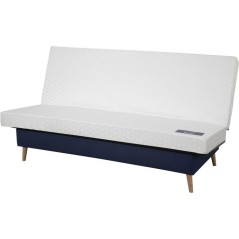 Banquette-lit clic-clac 2 places VOLTA - Tissu marine - Couchage 120 x