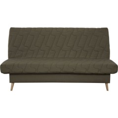 Banquette-lit clic-clac 2 places VOLTA - Tissu kaki - Couchage 120 x 1