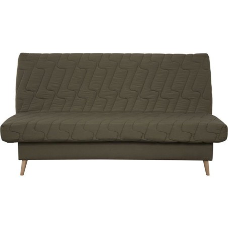 Banquette-lit clic-clac 2 places VOLTA - Tissu kaki - Couchage 120 x 1