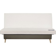 Banquette-lit clic-clac 2 places VOLTA - Tissu kaki - Couchage 120 x 1