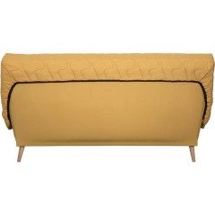 Banquette-lit clic-clac 2 places VOLTA - Tissu moutarde - Couchage 120