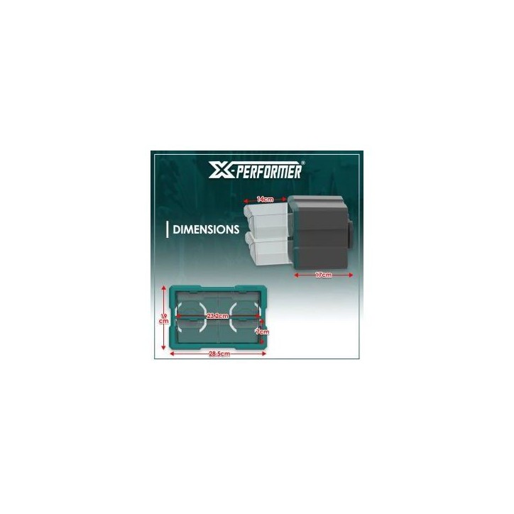 Organiseur a suspendre - XPERFORMER - XPST20 - 2 grands compartiments - Rangement atelier
