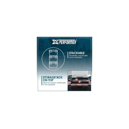 Boîte empilable XL - XPERFORMER - XPSTCO4 - 45 x 34,5 x 27 cm - Grande capacité - Empilable