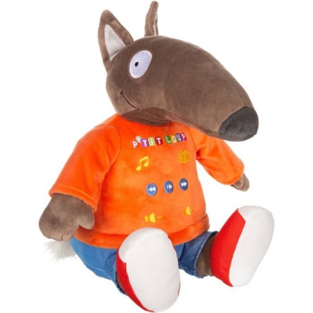 Peluche P'tit Loup GIPSY TOYS - interactive 26 cm - 20 histoires et 20 comptines