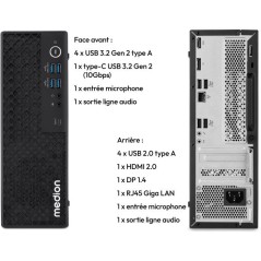 Mini PC - MEDION Picoworx T80 III MD340102 - Win 11 Pro - Intel Core U