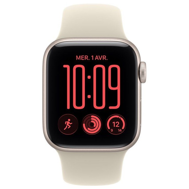 APPLE Watch SE 3 GPS + Cellular - 40mm - Boîtier Starlight Aluminium - Bracelet Sand Sport Band - S/M APPLE Watch SE 3 GPS + Cellular - 40mm - Boîtier Starlight Aluminium - Bracelet Sand Sport Band - S/M