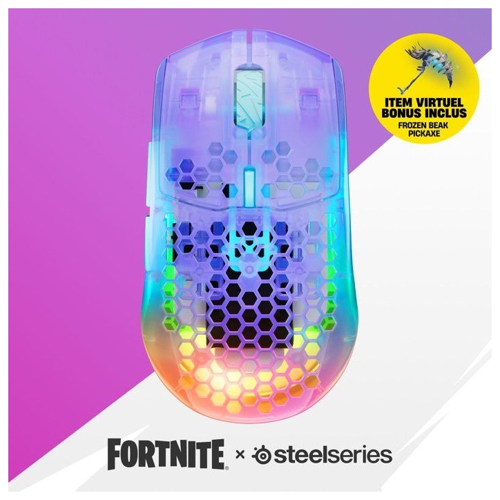 Souris gaming sans fil - STEELSERIES - Aerox 3 WL Gen2 - Fortnite