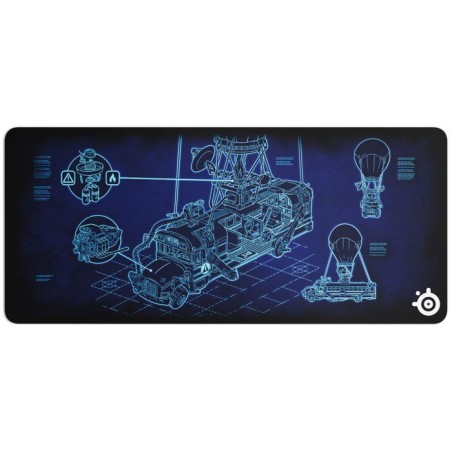 Tapis de souris gaming - STEELSERIES - QcK XXL - Fortnite Battle Bus