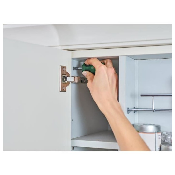 Bosch Set de 4 tournevis courts (compacts pour vissage dans espaces restreints embout magnétique) Bosch Set de 4 tournevis courts (compacts pour vissage dans espaces restreints embout magnétique)