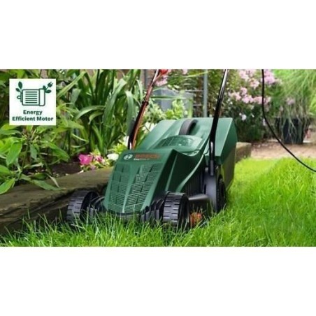 Bosch Tondeuse UniversalRotak 34V-26 (1 300 W, largeur de coupe : 34 cm, bac de ramassage 40 litres)