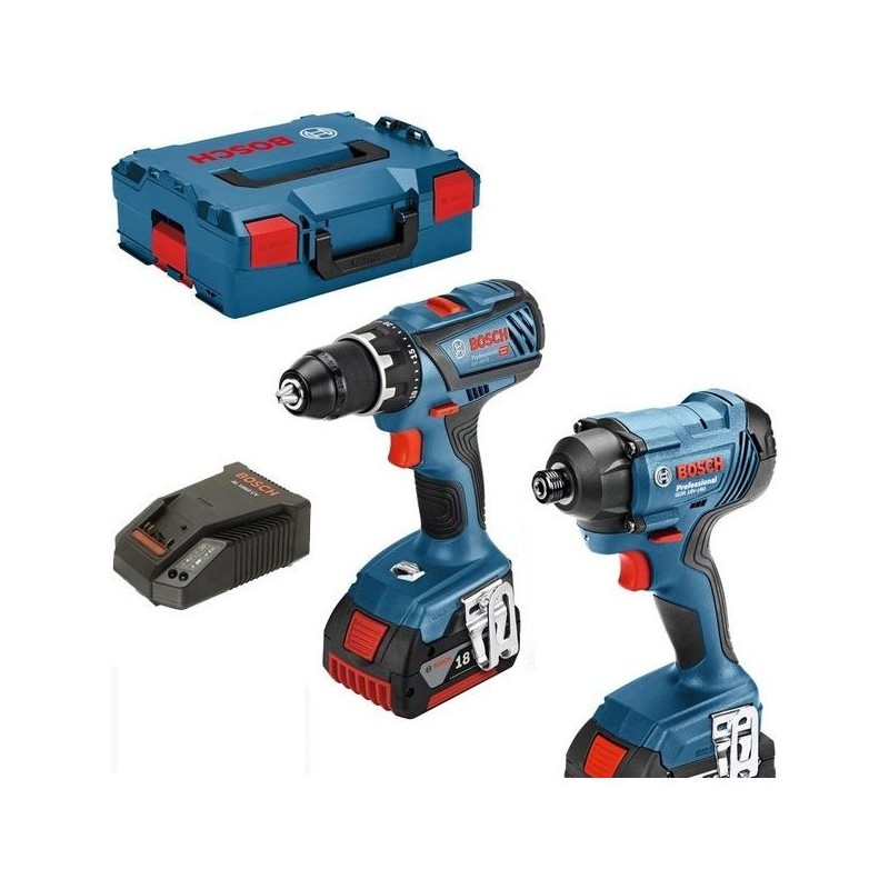 Kit BOSCH Perceuse-visseuse GSR 18V-28 + Visseuse a chocs GDR 18V-160 Kit BOSCH Perceuse-visseuse GSR 18V-28 + Visseuse a chocs GDR 18V-160