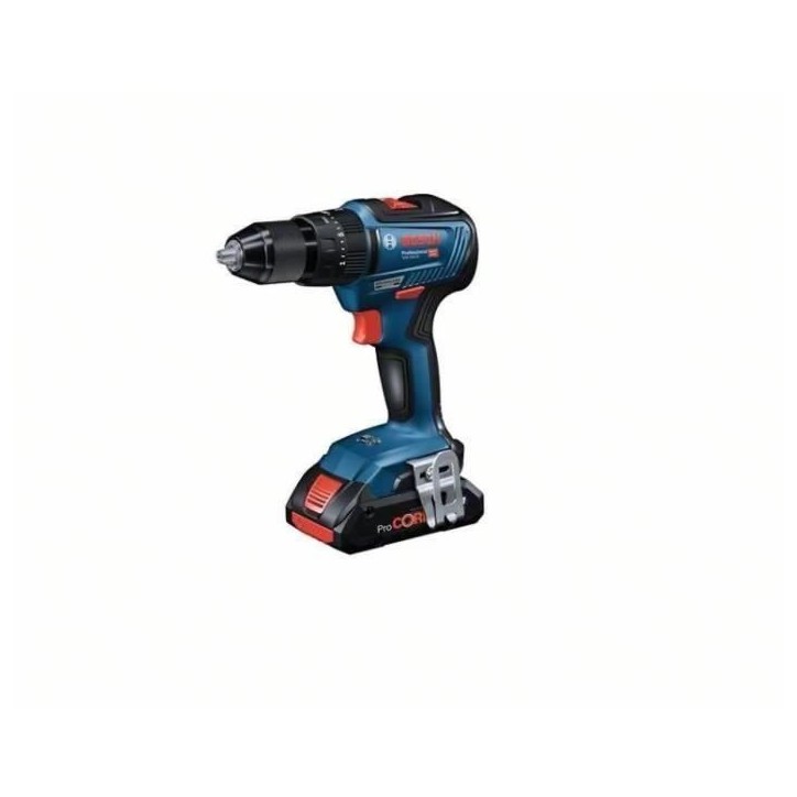 Perceuse-visseuse a percussion Bosch Professional GSB 18V-55 (28/55/- Nm) + 2 batteries 2,0Ah + chargeur GAL 18V-40 - 06019H5305 Perceuse-visseuse a percussion Bosch Professional GSB 18V-55 (28/55/- Nm) + 2 batteries 2,0Ah + chargeur GAL 18V-40 - 06019H5305