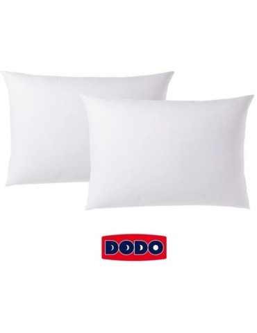 Lot de 2 taies d'oreiller rectangulaires DODO - 50x70 cm - Blanc
