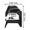 Bosch Professional - Laser combiné GCL 2-50