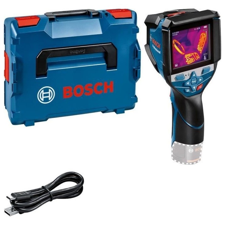 Caméra thermique Bosch Professional GTC 600 C sans batterie, calages L-Boxx, cable USB-C, en L-Boxx - 0601083508 Caméra thermique Bosch Professional GTC 600 C sans batterie, calages L-Boxx, cable USB-C, en L-Boxx - 0601083508