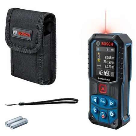 Télémetre laser 2x1,5V GLM 50-27 C rouge avec 2 piles AA - BOSCH - 0