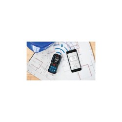 Télémetre laser 2x1,5V GLM 50-27 C rouge avec 2 piles AA - BOSCH - 0